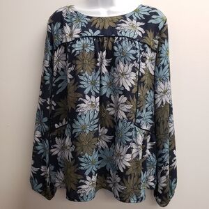 Loft Outlet Floral Blouse Top Size Medium